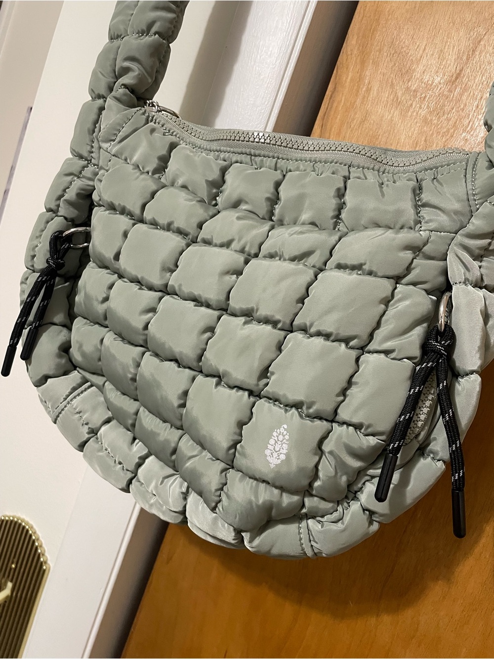 FP Movement Quilted Baby Caryall Sling Bag, Stone Sage, NWOT